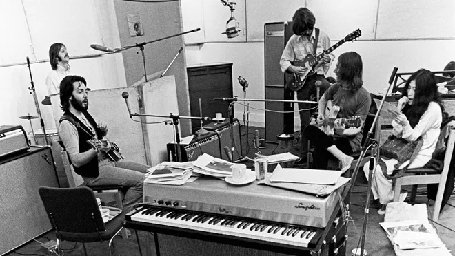 The Beatles jam during Get Back session